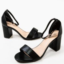 Sandale cu toc Simba Negre