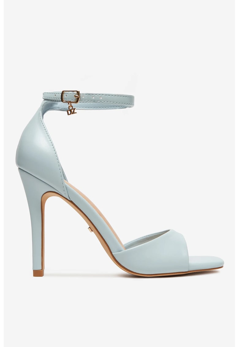 Sandale cu toc Sintetic - Albastru 1 Sandale cu toc  Sintetic - Albastru