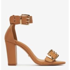 Sandale cu toc Sintetic - Bej