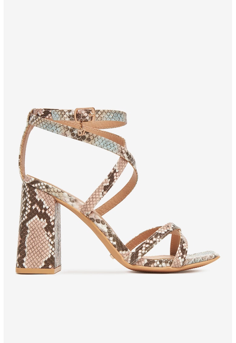 Sandale cu toc Sintetic - Roz 1 Sandale cu toc Sintetic - Roz