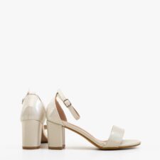 Sandale cu toc Susan Albe