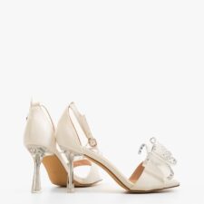 Sandale cu toc Tardes Albe