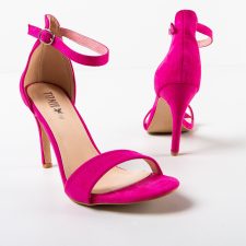 Sandale cu toc Tedeg Fuchsia