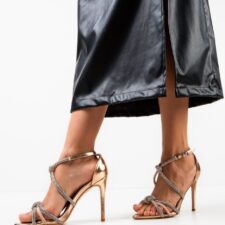 Sandale cu toc Trenc Roze