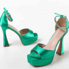 Sandale cu toc Tunyt Verzi