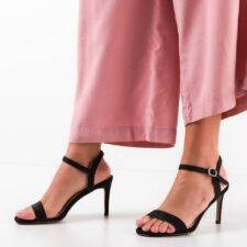 Sandale cu toc Tymon Negre