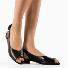 Sandale cu toc Wojc Negre