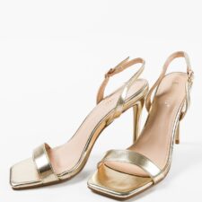 Sandale cu toc Ynyman Aurii