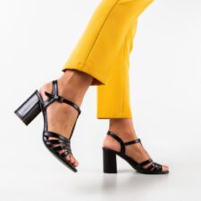 Sandale cu toc Zakk Negre
