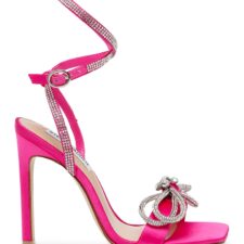 Sandale cu toc inalt si aplicatii cu strasuri Unleash