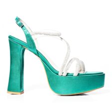 Sandale cu toc inalt si masiv