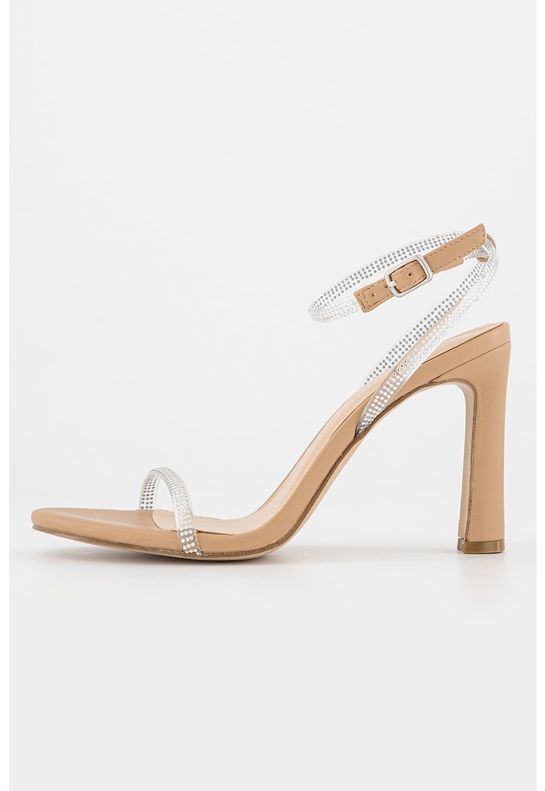 Sandale cu toc inalt si strasuri 1 Sandale cu toc inalt si strasuri