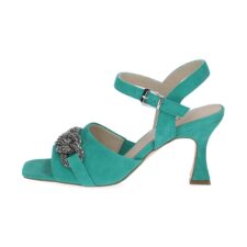 Sandale cu toc inalt si varf patrat