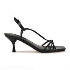 Sandale cu toc si varf patrat Dadsly