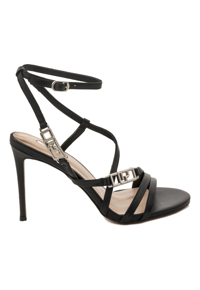 Sandale cu toc stiletto si detaliu cu logo Melda 1 Sandale cu toc stiletto si detaliu cu logo Melda