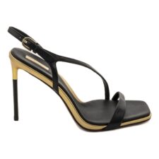 Sandale cu toc stiletto si varf patrat Simia