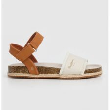 Sandale cu varf rotund si velcro