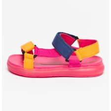 Sandale cu velcro cu model colorblock Lamis