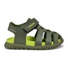 Sandale cu velcro de piele ecologica