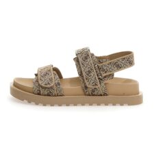 Sandale cu velcro si aplicatie logo