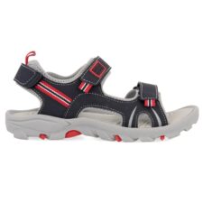 Sandale cu velcro si detalii contrastante