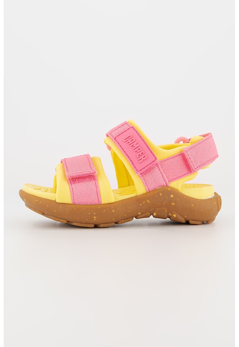 Sandale cu velcro si doua nuante 1 Sandale cu velcro si doua nuante