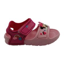 Sandale cu velcro si imprimeu Mickey Mouse