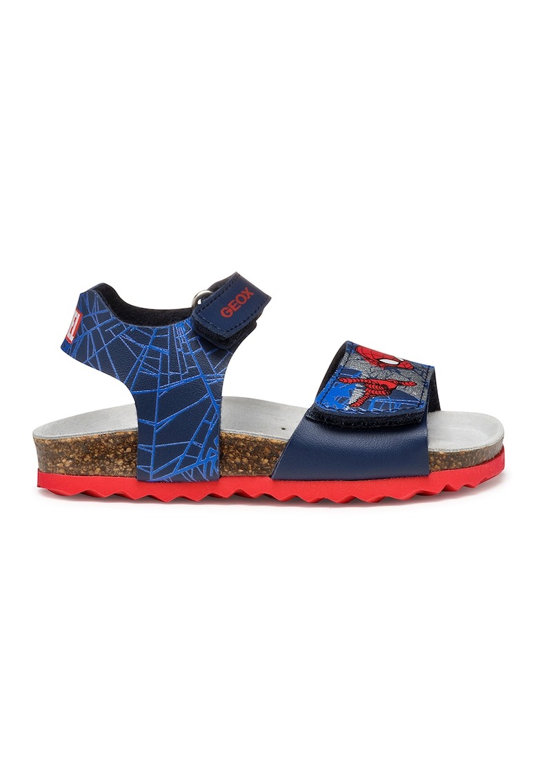 Sandale cu velcro si imprimeu Spider-Man 1 Sandale cu velcro si imprimeu Spider-Man