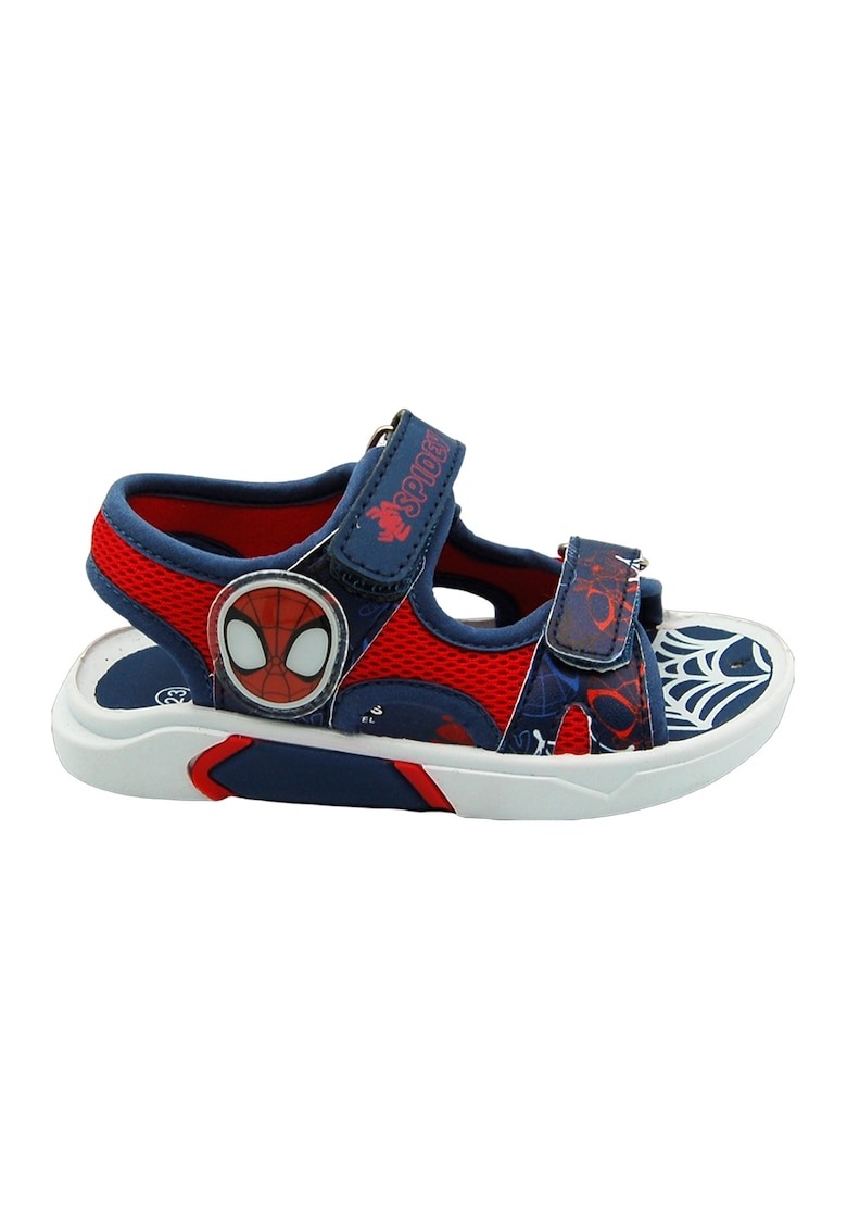 Sandale cu velcro si imprimeu Spiderman 1 Sandale cu velcro si imprimeu Spiderman