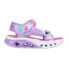 Sandale cu velcro si imprimeu abstract Flutter Hearts