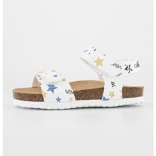 Sandale cu velcro si imprimeu cu stele