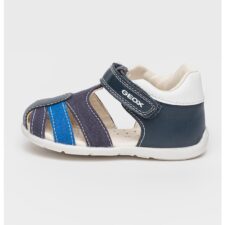 Sandale cu velcro si insertii de panza