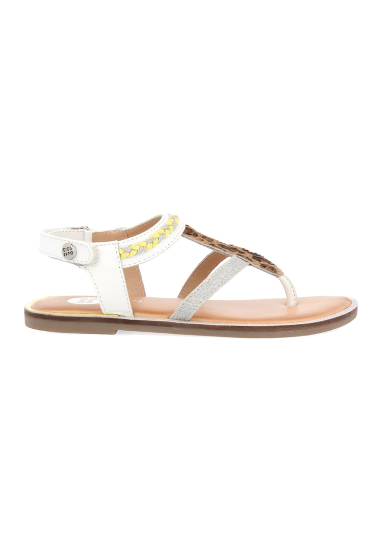 Sandale cu velcro si insertii stralucitoare Scalea 1 Sandale cu velcro si insertii stralucitoare Scalea