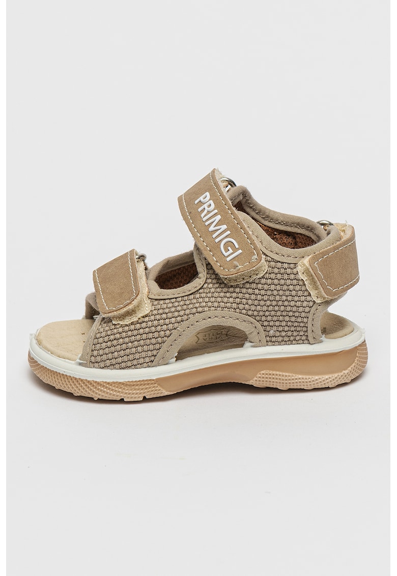 Sandale cu velcro si insertii textile 1 Sandale cu velcro si insertii textile