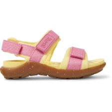 Sandale cu velcro si model colorblock Wous