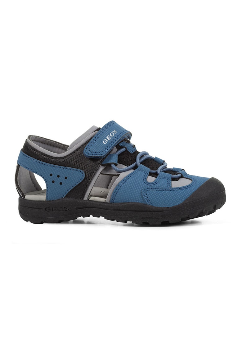 Sandale cu velcro si model colorblock 1 Sandale cu velcro si model colorblock