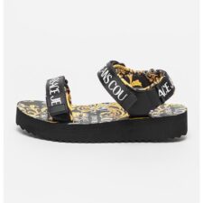 Sandale cu velcro si model cu inspiratie baroc