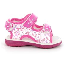 Sandale cu velcro si model floral