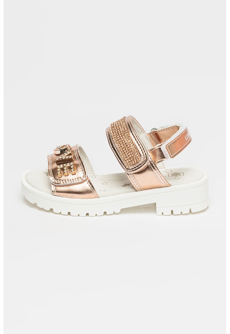 Sandale cu velcro si strasuri 1 Sandale cu velcro si strasuri