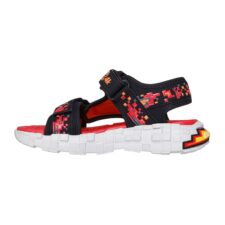 Sandale cu velcro si talpa plata Mega Craft