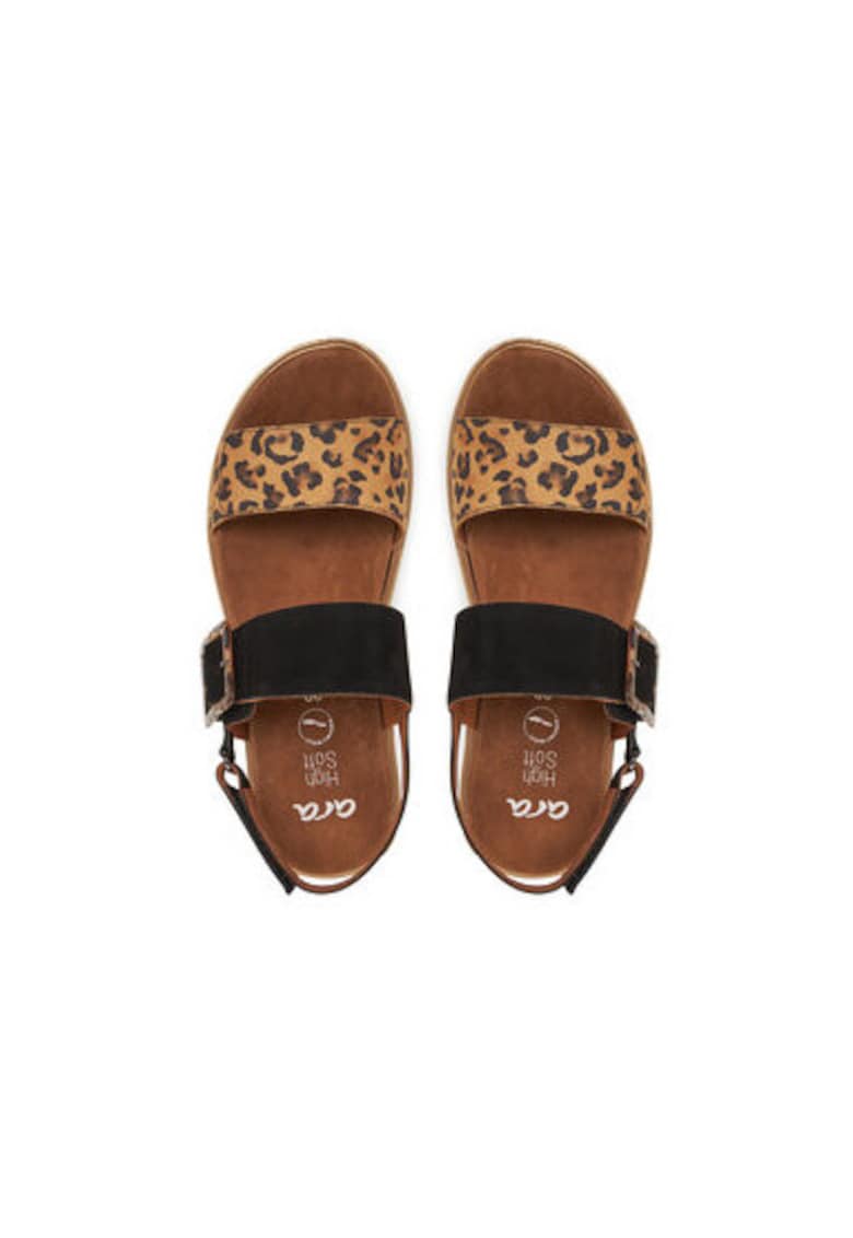 Sandale dama - 12-21003-17 - Piele naturala - 36 EU - Maro/Negru 1 Sandale dama - 12-21003-17 - Piele naturala - 36 EU - Maro/Negru