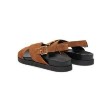 Sandale dama - 15253212 -  Piele ecologica - Maro