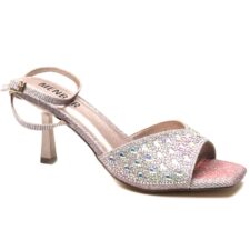 Sandale dama 24872 gri metalizat