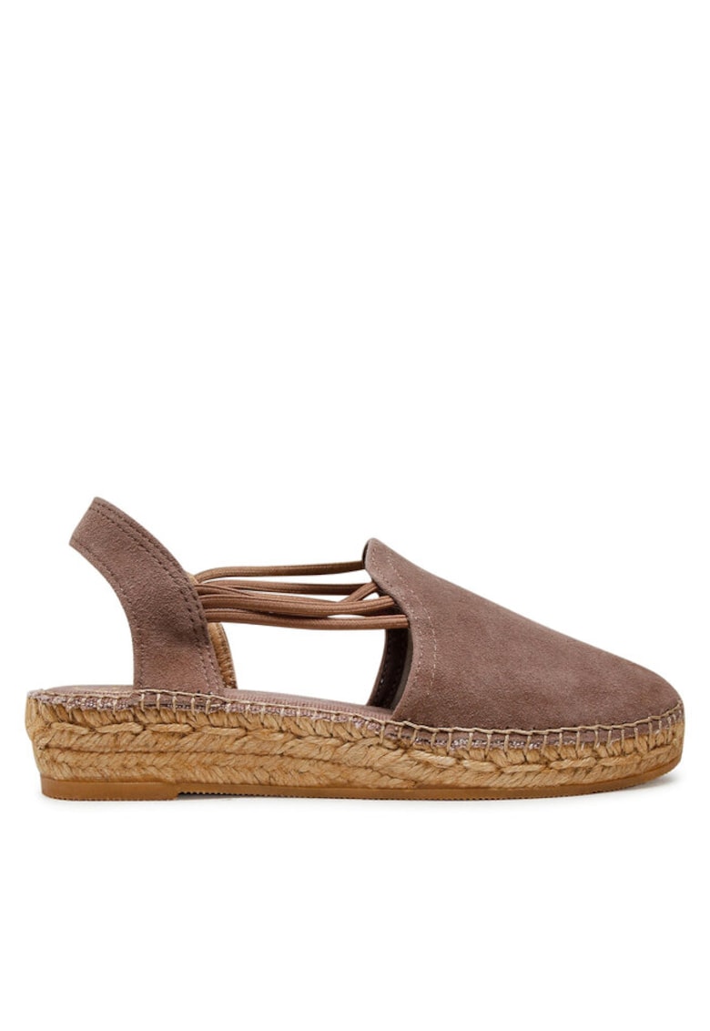 Sandale dama 300200087 - Piele intoarsa - Maro 1 Sandale dama 300200087 - Piele intoarsa - Maro