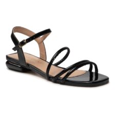 Sandale dama -  300327555 - Piele naturala - Piele lacuita - Negru