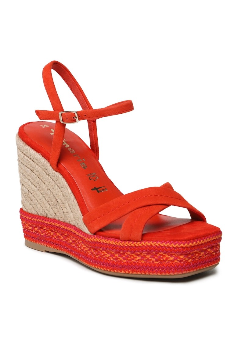 Sandale dama - 302245987 - Piele naturala - Rosu 1 Sandale dama - 302245987 - Piele naturala - Rosu