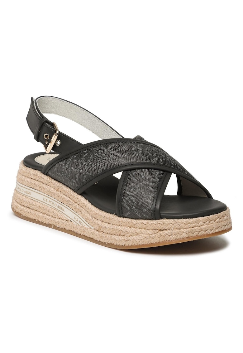 Sandale dama - 302824090 - Piele ecologica - Negru 1 Sandale dama - 302824090 - Piele ecologica - Negru