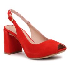 Sandale dama -  302827107 - Piele naturala - Rosu