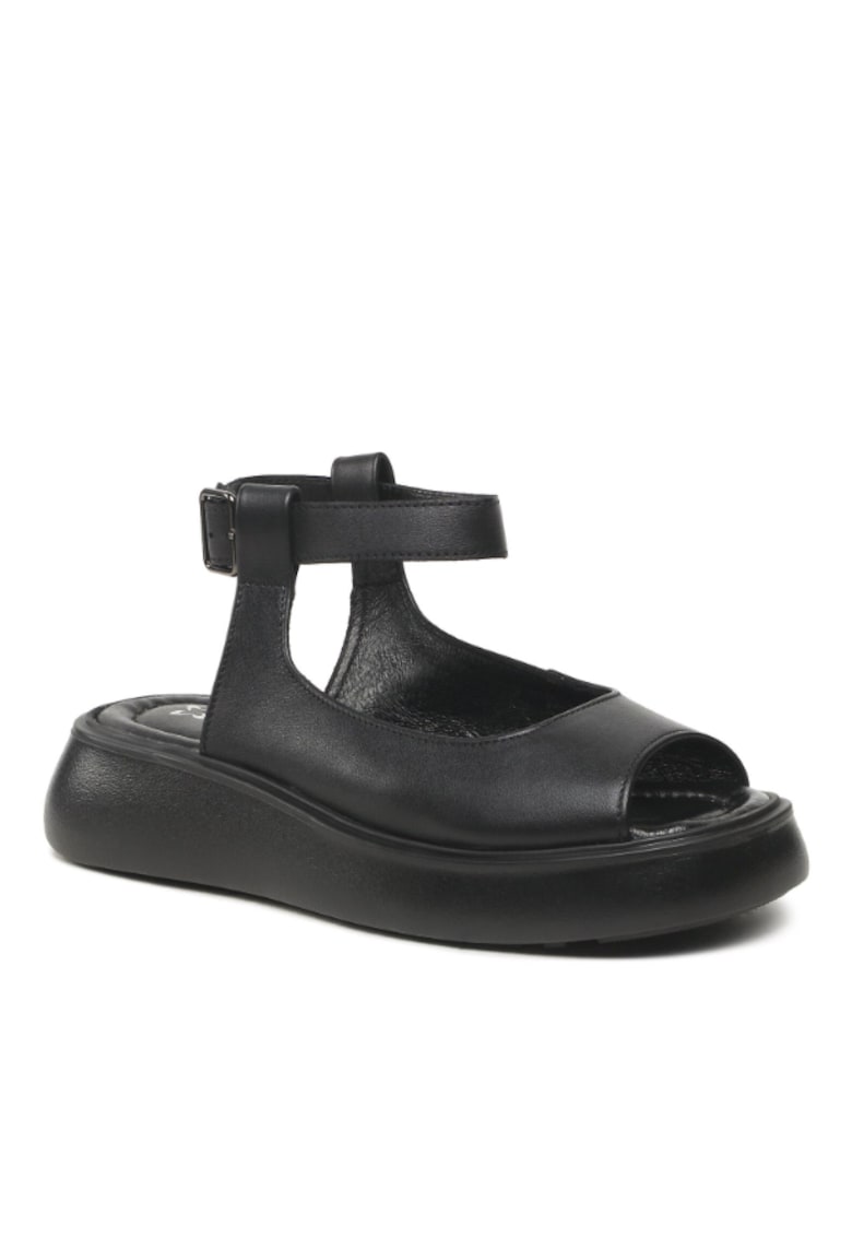 Sandale dama - 302883622 - Negru - Piele intoarsa 1 Sandale dama - 302883622 - Negru - Piele intoarsa