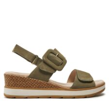 Sandale dama -  30367964440 - Piele naturala/Piele nabuc - Kaki